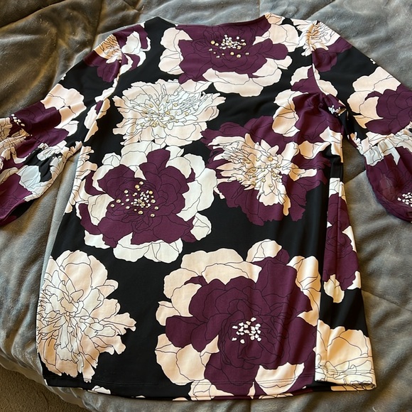 ALFANI Floral Tunic Size Medium - Picture 2 of 8